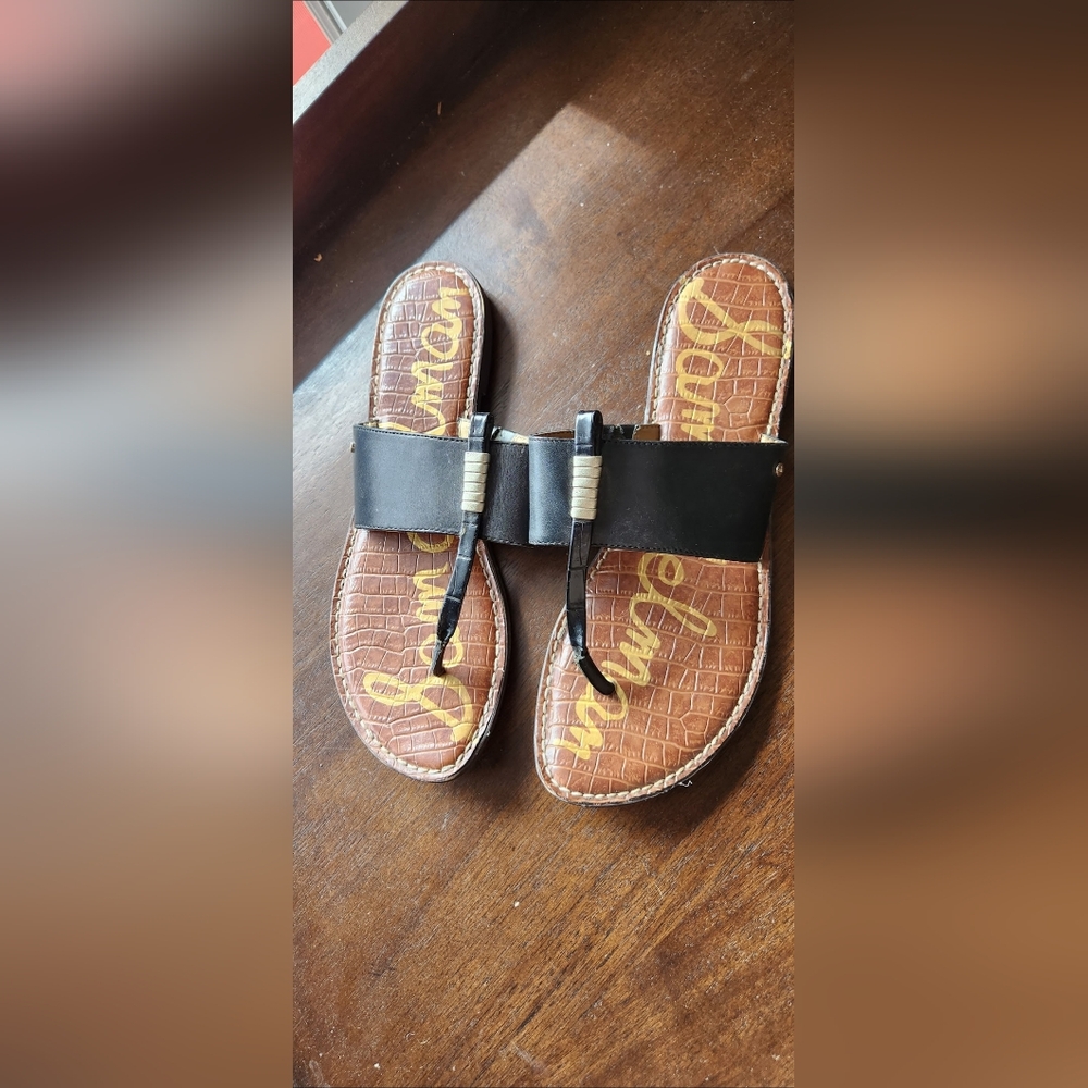 Sam Edelman Black and Brown Sandals